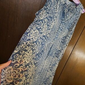 Women's L Long Caftan Tunic Knox Rose